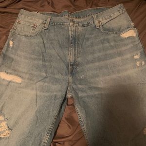 Levi Long Jean Shorts
